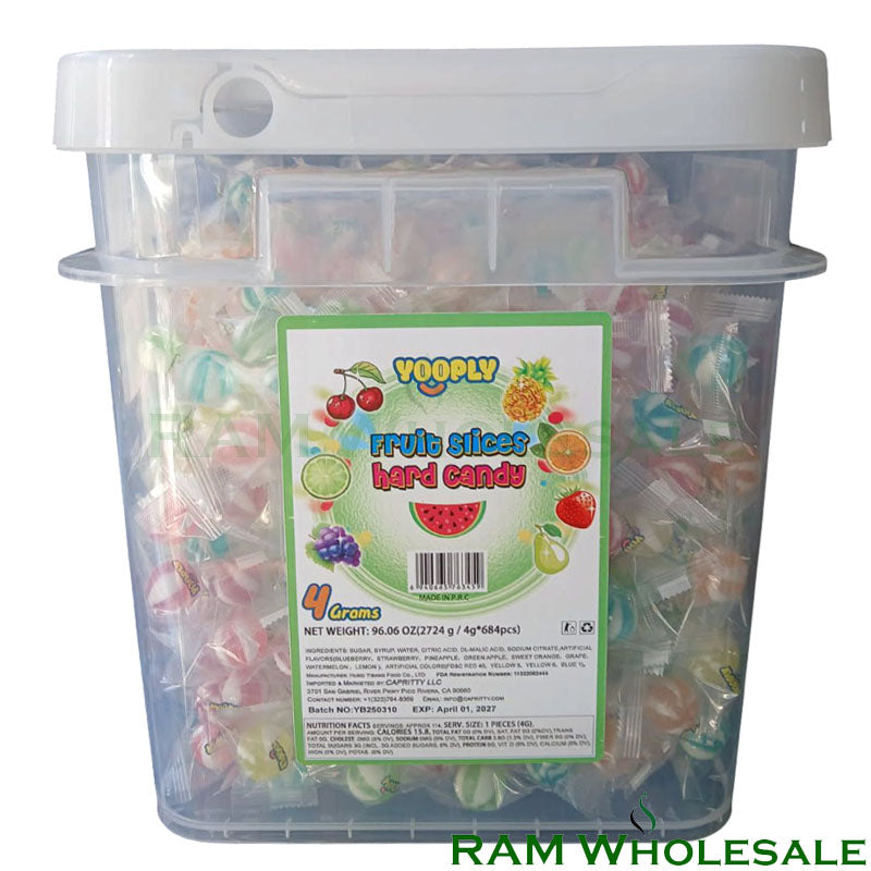Yooply Fruit Slices Hard Candy 4g / 684 pcs