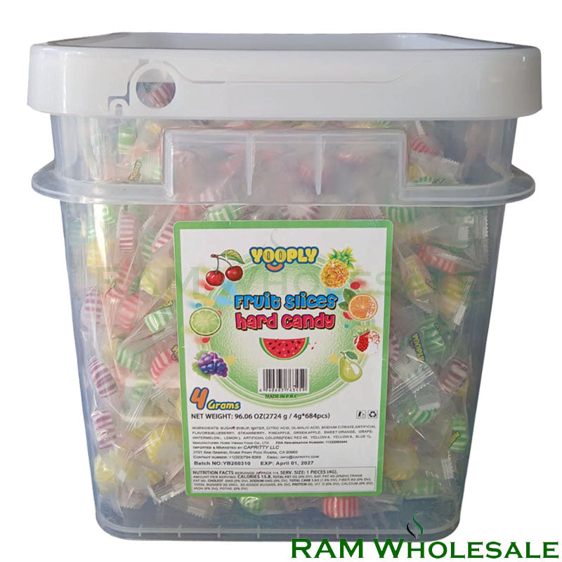Yooply Fruit Slices Hard Candy 4g / 684 pcs
