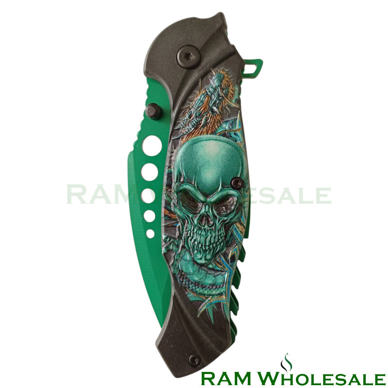 Green Skull Knife