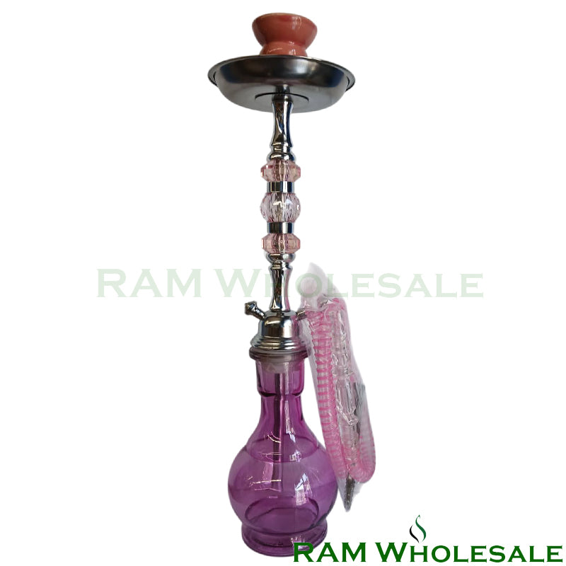18" Magenta Single Hose Hookah