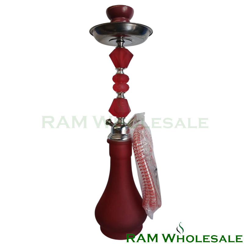 18" Red Single Hose Hookah