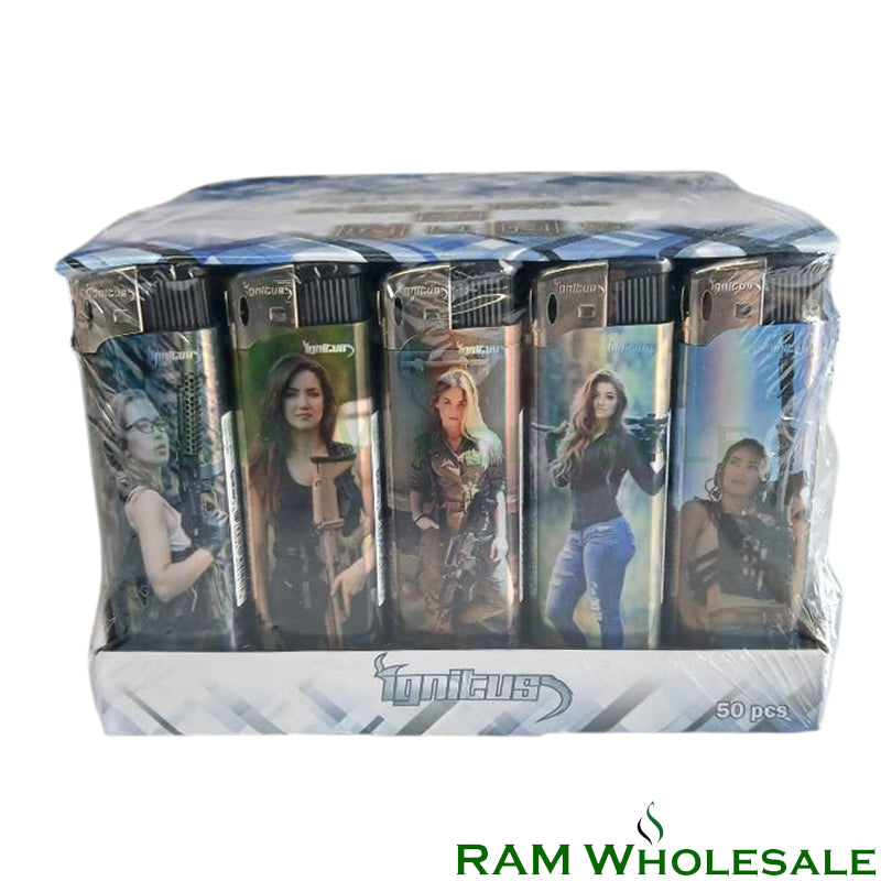 Ignitus Girls and Guns Lighters 50pk