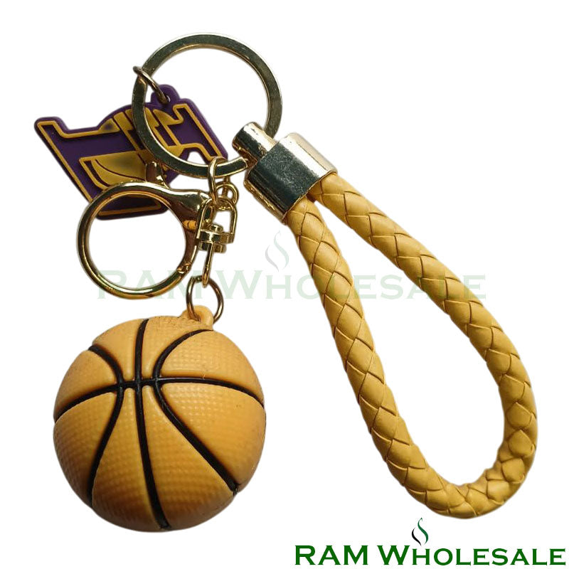 Yellow Basketball Keychain 12pcs