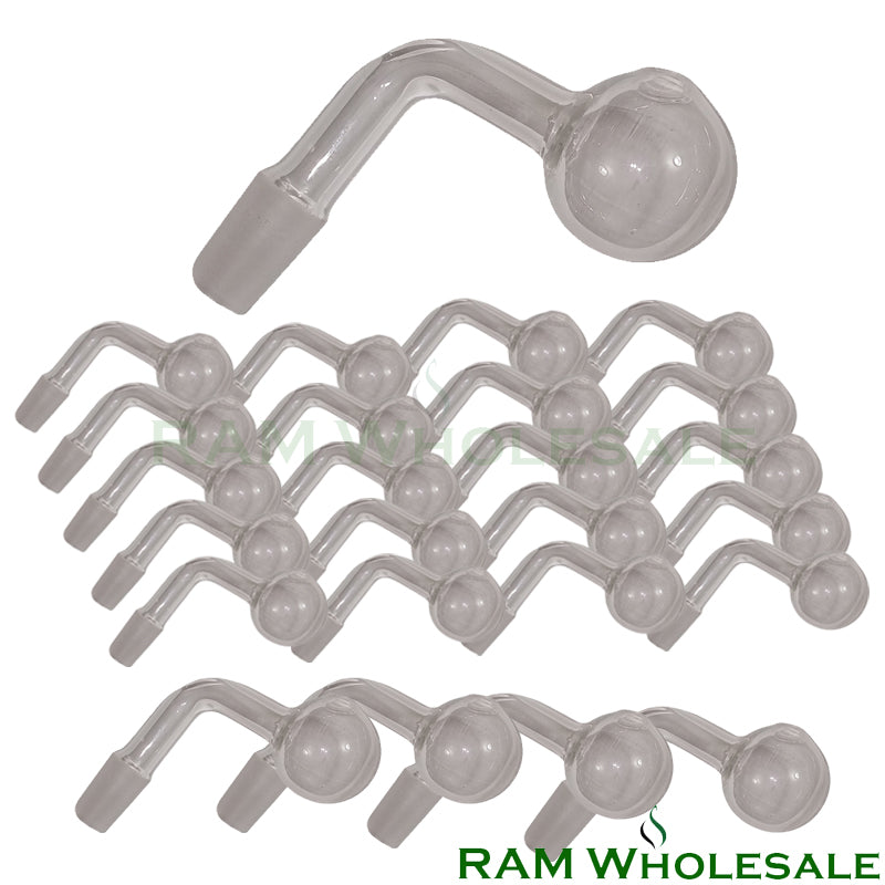 Clear Pyrex Oil Pipes Elbows