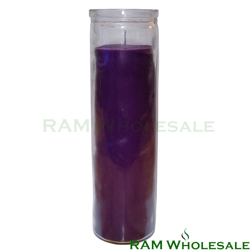 7 Day Solid Color Candle - Purple