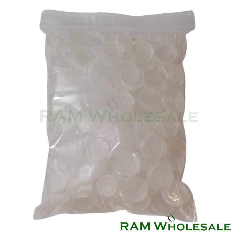 1-inch Round Plastic Container 100 pieces per bag