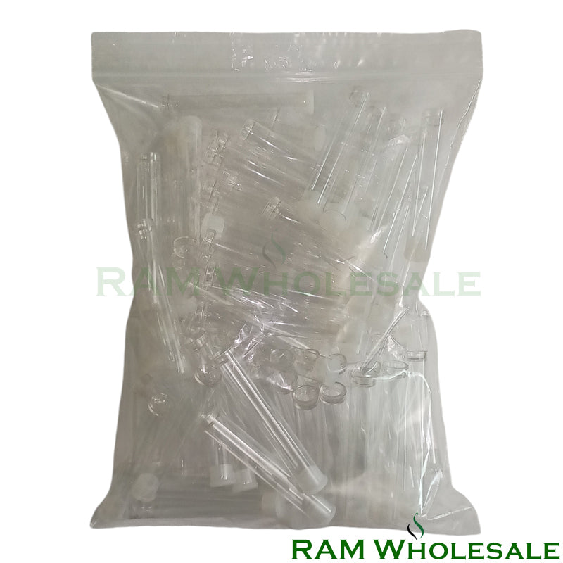 Plastic Tube with Rubber Top 100pc In A Bag
