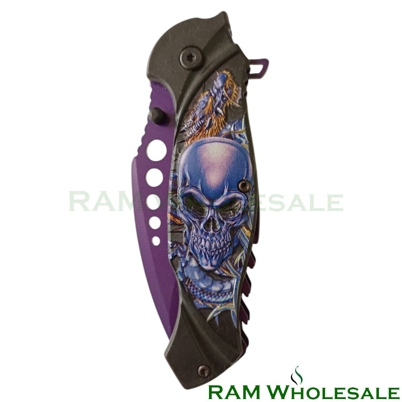 Purple Skull Knife