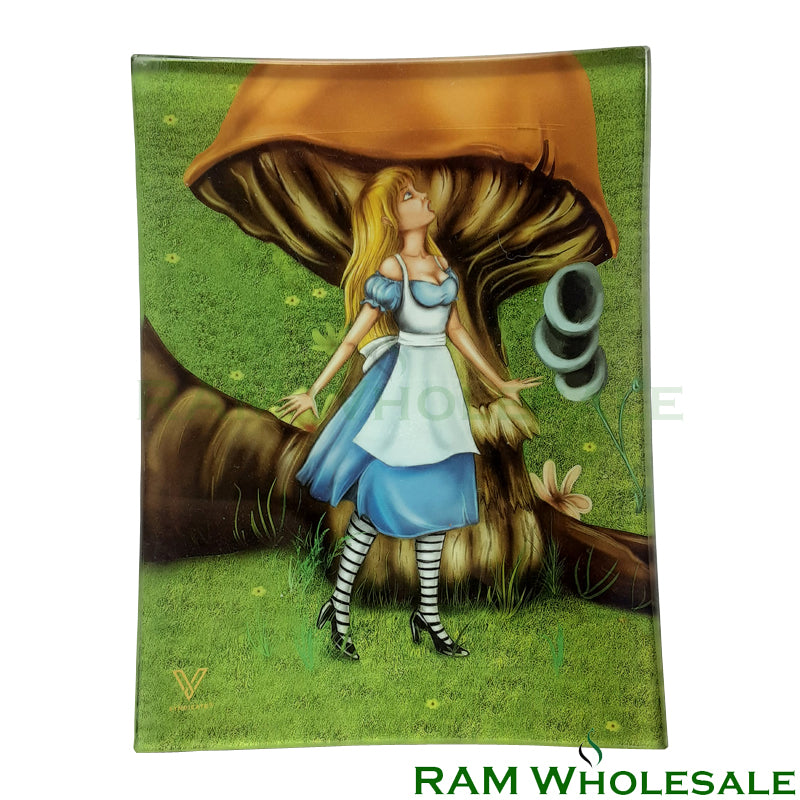 Glass Rolling Tray Alice