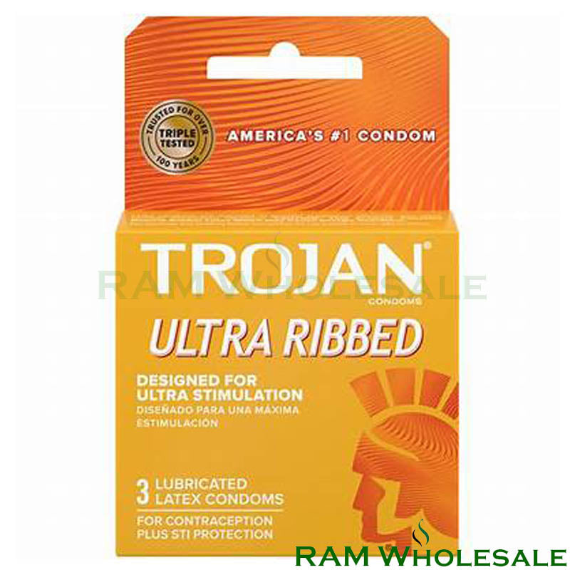 Trojan Ultra Ribbed 6pk