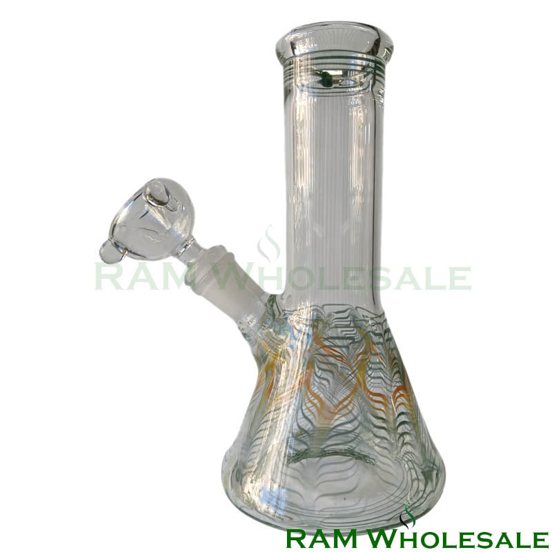 8" Green Beaker Waterpipe - WP8015