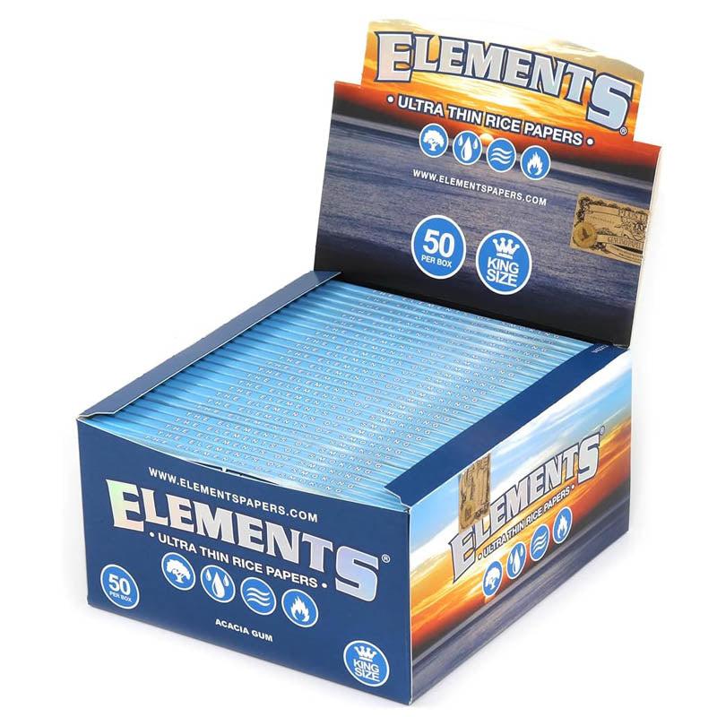 Elements Kingsize Ultra Thin Papers 50 per Box