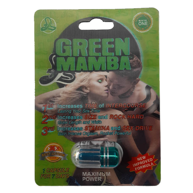 Green Mamba Single Pill 24pk per box