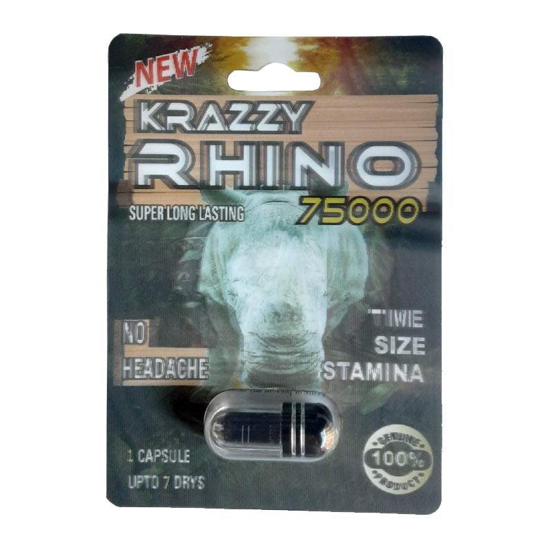 Krazzy Rhino 75k Single Pill 24pk per box
