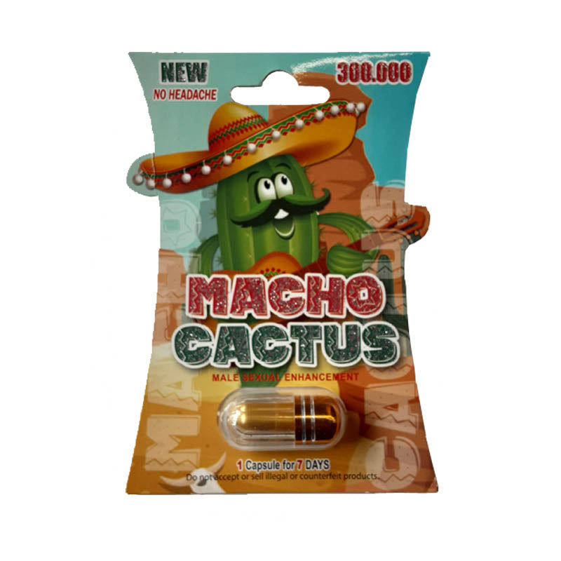 Macho Cactus 300k Single Pill 24pk per box