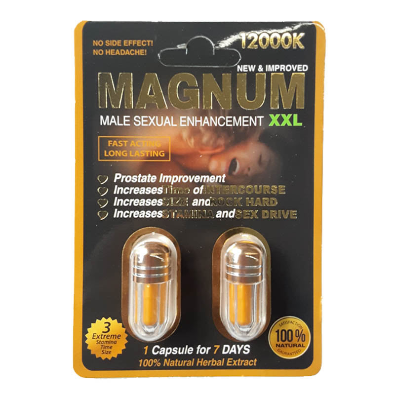 Magnum XXL Yellow 12k Double Pill 24pk per box