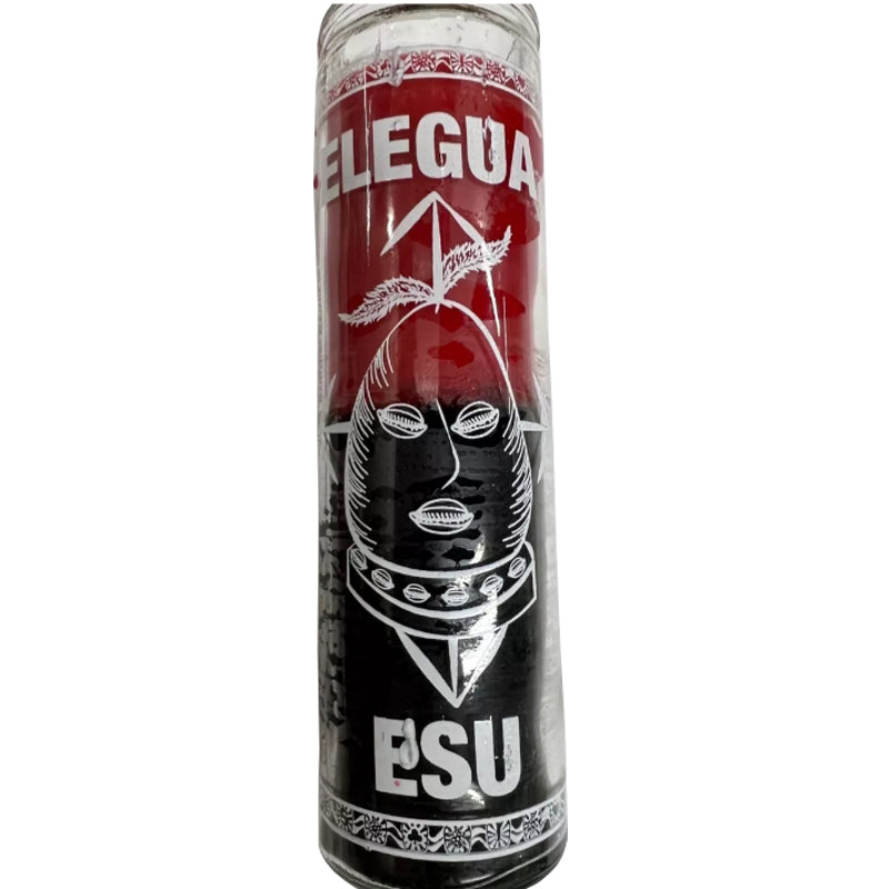 Orishas Candle - Elegua Red & Black