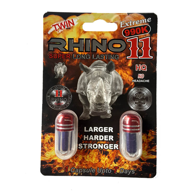 Rhino 11 990k Double Pill 24pk per box