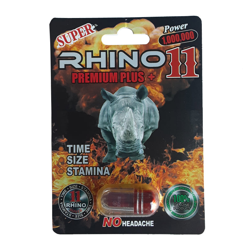 Rhino 11 Premium Plus 1,000,000 Single Pill 24pk per box