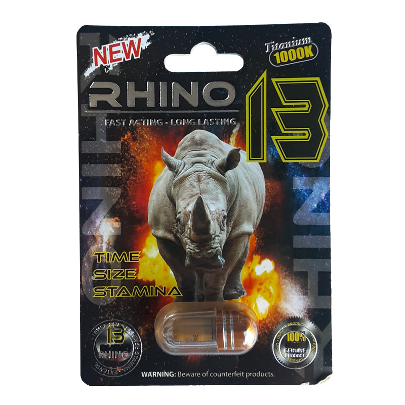 Rhino 13 10k Single Pill 24pk per box
