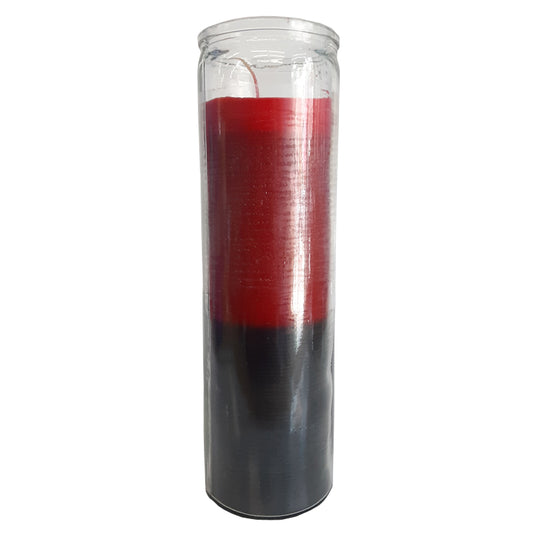 2 Color Candle - Black/Red