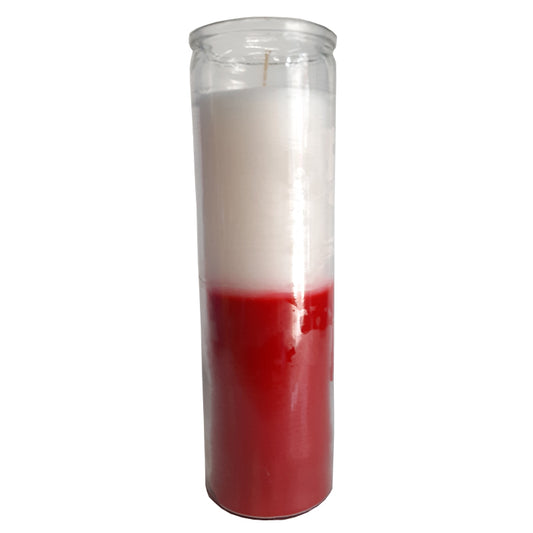 2 Color Candle - White/Red