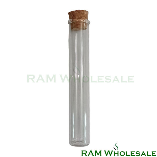 Glass Tube 120mm Cork Top 24pk