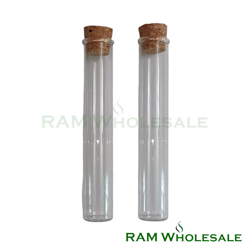 Glass Tube 120mm Cork Top 24pk