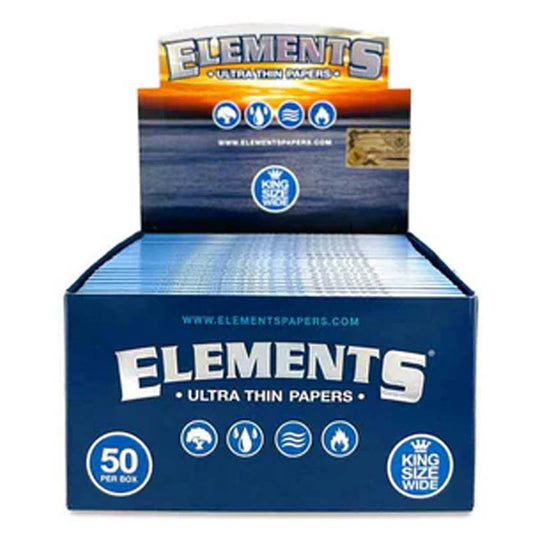 Elements Kingsize Wide Ultra Thin Papers 50 per Box