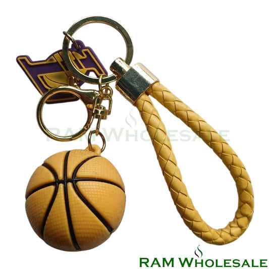 Yellow Basketball Keychain 12pcs