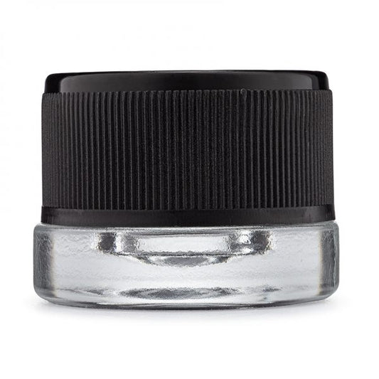 5ml Glass Container Black Top 12pk