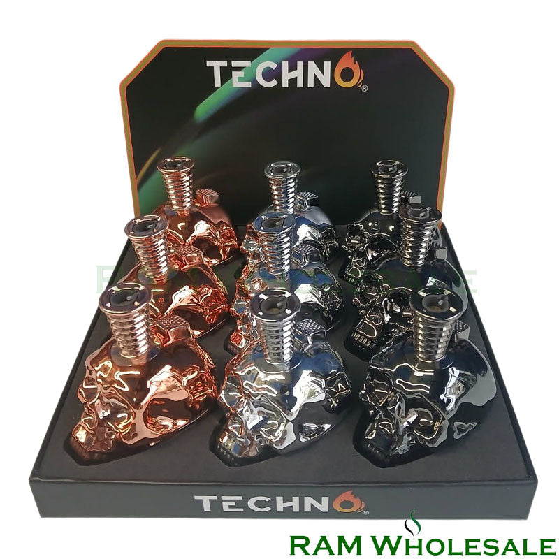 Techno Torch Metallic Skulls