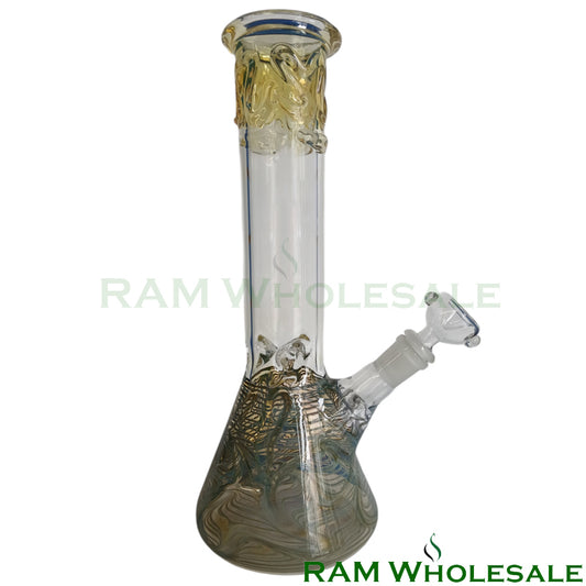 12" Blue Beaker Waterpipe