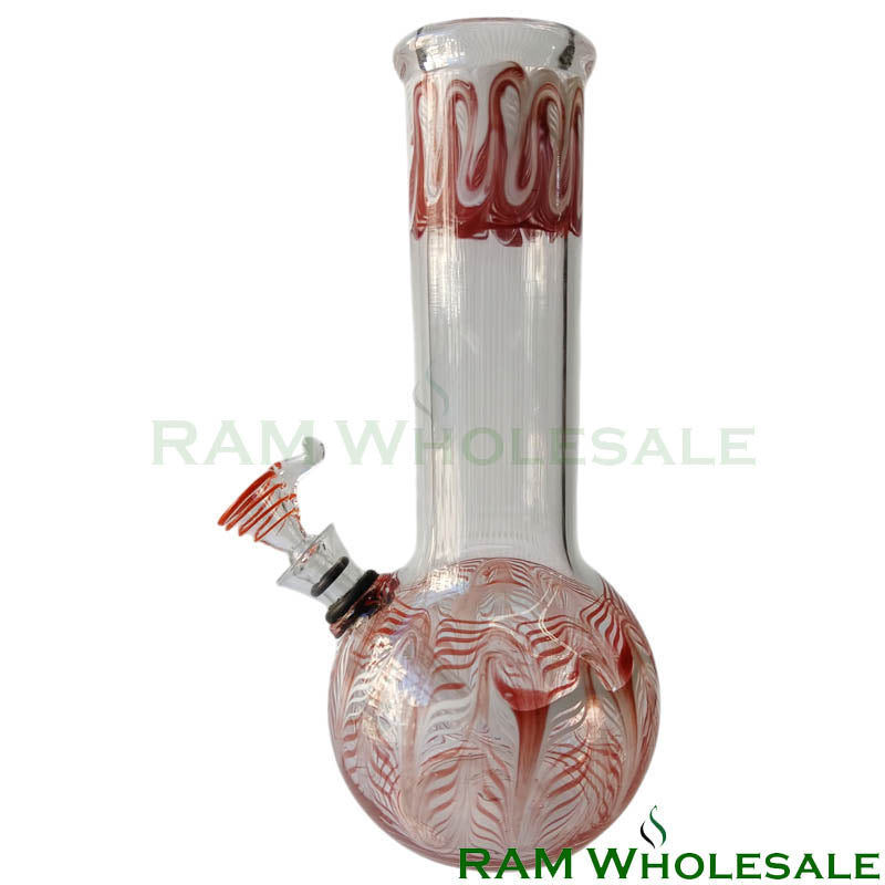 8" Red Waterpipe - WP8012