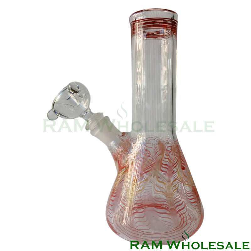 8" Red Beaker Waterpipe - WP8008
