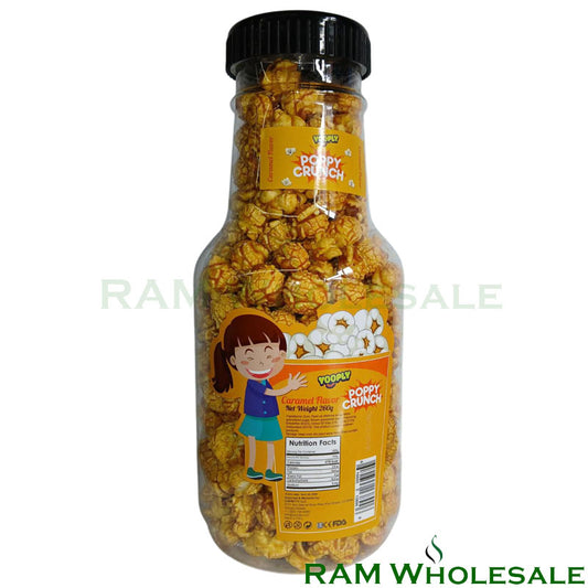 Yooply Poppy Crunch Popcorn Caramel Flavor (Bottle Container)