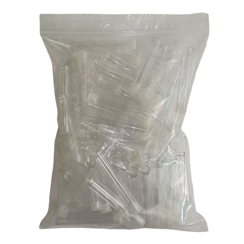 Plastic Tube with Rubber Top 100pc In A Bag