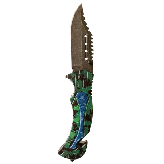 Green Camouflage Knife