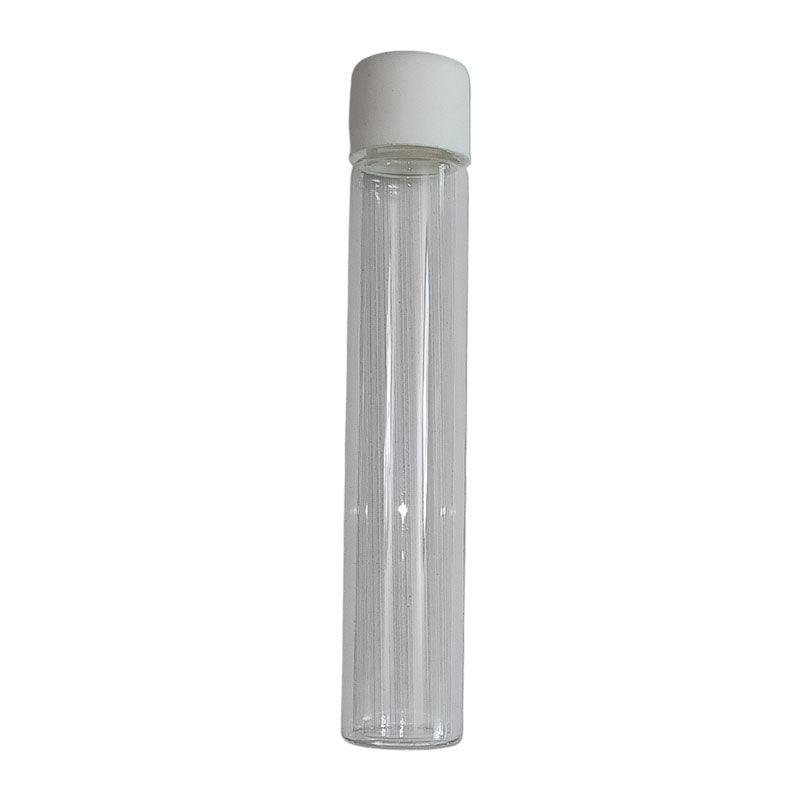 Glass Tube 120mm White Cap 24pk