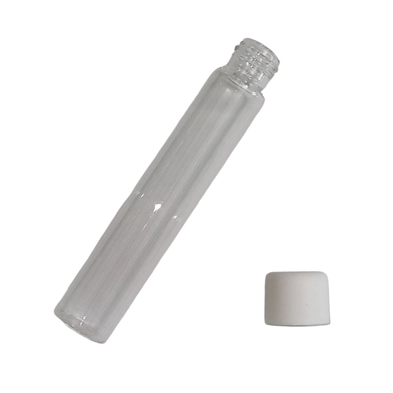 Glass Tube 120mm White Cap 24pk