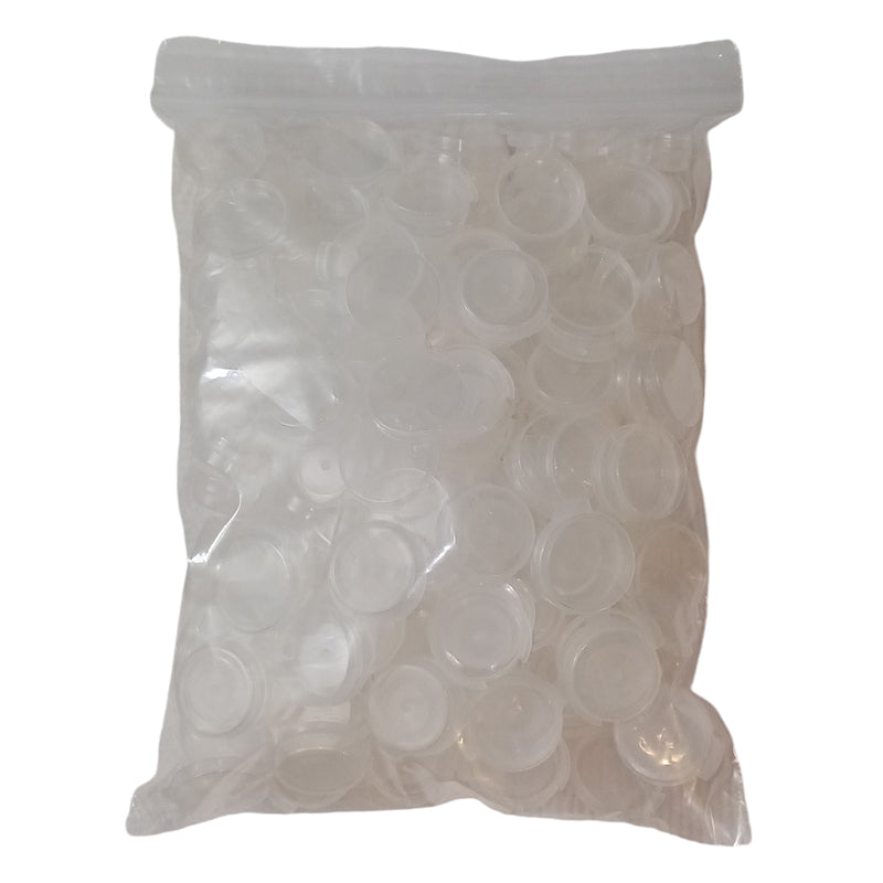 1-inch Round Plastic Container 100 pieces per bag