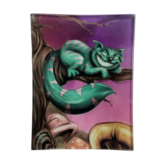 Glass Rolling Tray Cheshire Cat