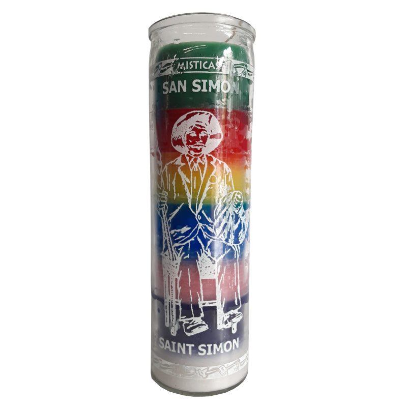 Prayer Candle - San Simon Multicolor