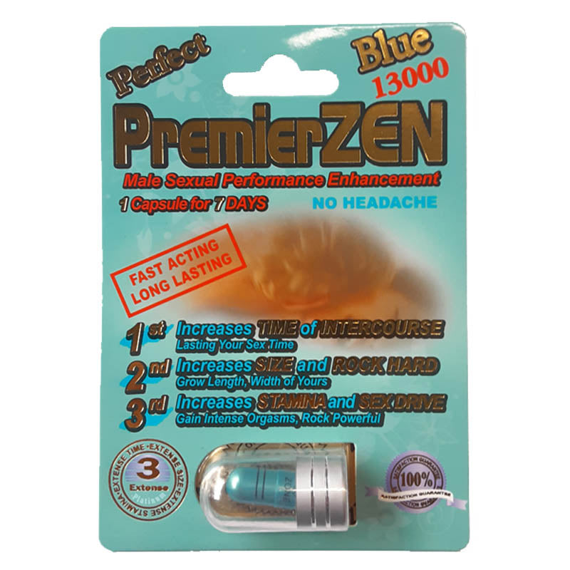 Premierzen Blue 13k Single Pill 24pk per box