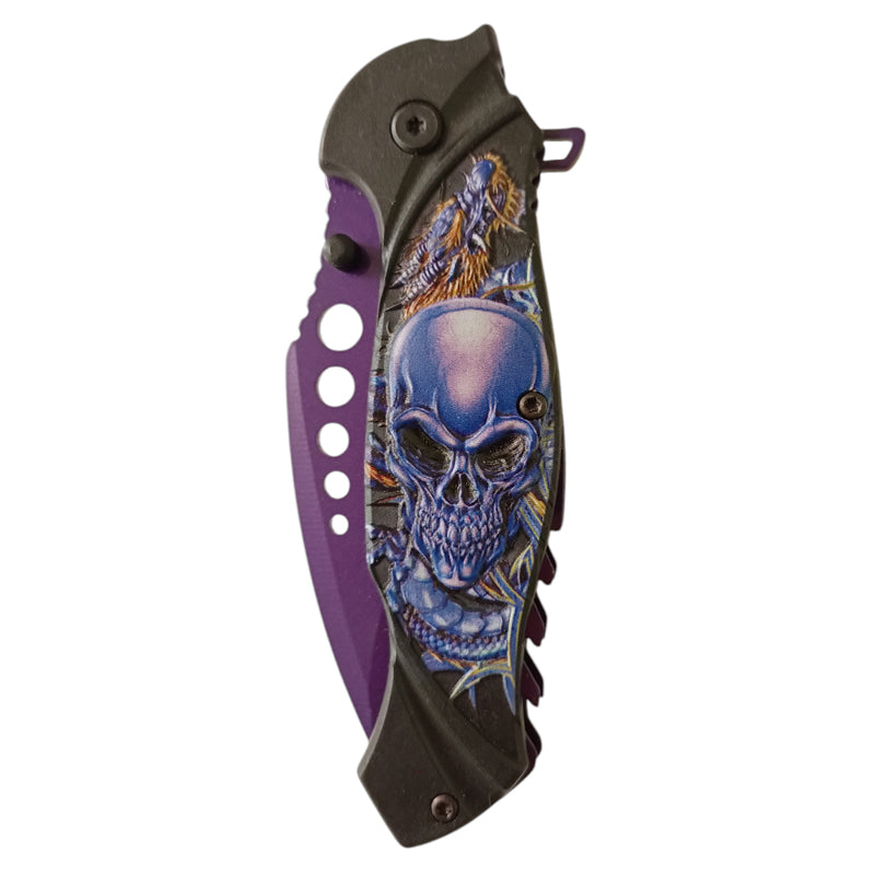 Purple Skull Knife