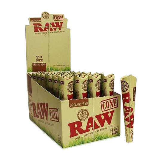 RAW Cones 1 1/4 Organic 32 pk 6pc each