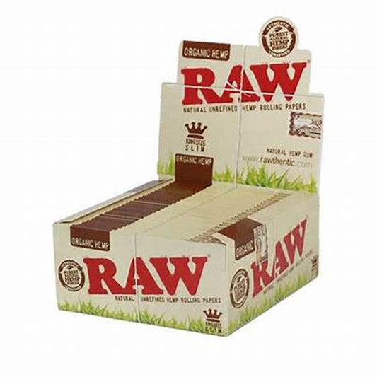 RAW Kingsize Slim Artesano Organic Hemp 50 pk