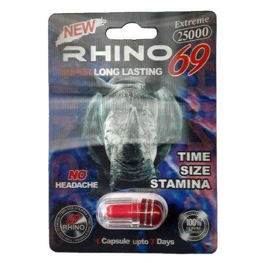 Rhino 69 25k Single Pill 24pk per box