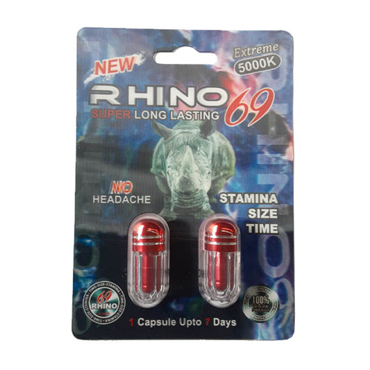 Rhino 69 5000k Double Pill 24pk per box