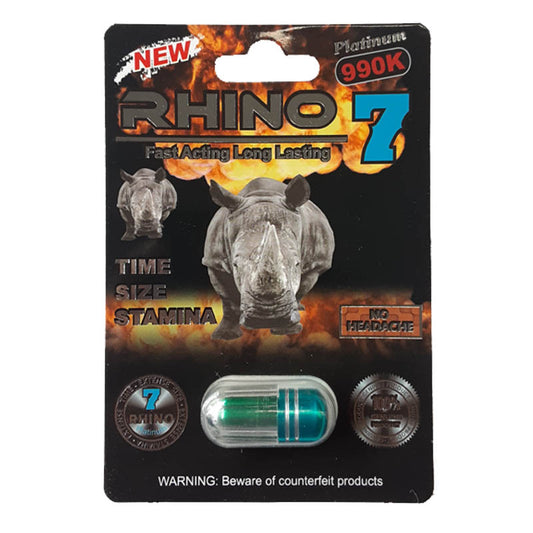 Rhino 7 990k Single Pill 24pk per box